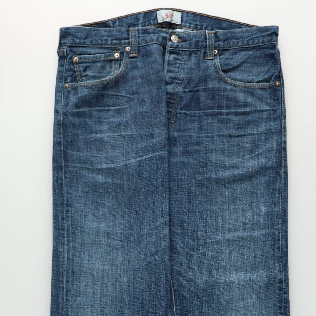 Levi's 501 straight denim pants for men, size W37 cotton blue type Vintage Second Hand