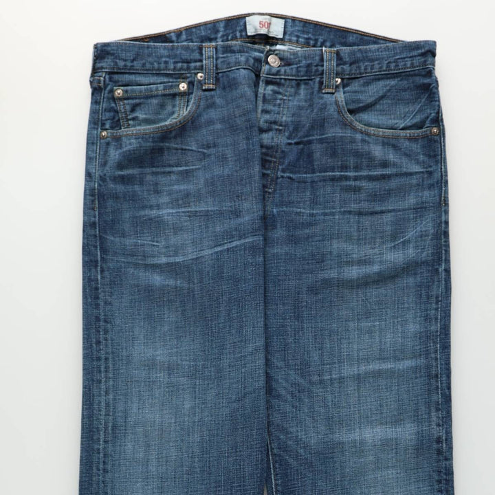 Levi's 501 straight denim pants for men, size W37 cotton blue type Vintage Second Hand