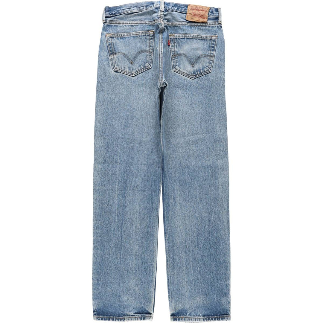 Levi's 501 Straight Leg Button-Fly Denim Pants, Men's, Size W33 cotton blue type Vintage Second Hand
