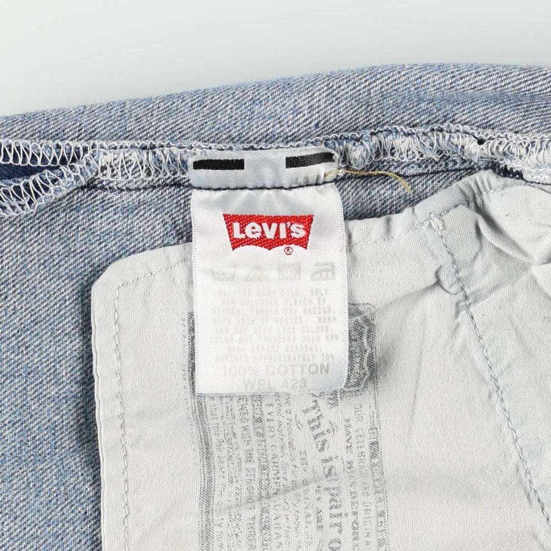 Levi's 501 Straight Leg Button-Fly Denim Pants, Men's, Size W33 cotton blue type Vintage Second Hand