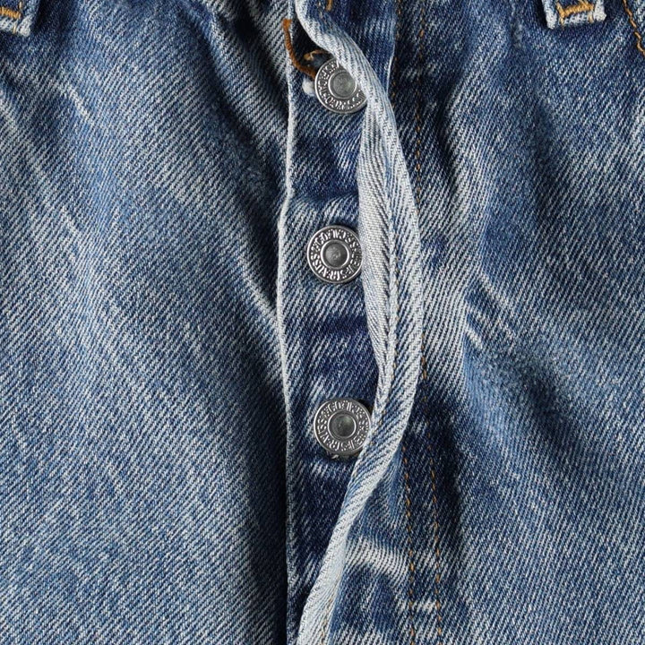 Levi's 501 Straight Leg Button-Fly Denim Pants, Men's, Size W33 cotton blue type Vintage Second Hand