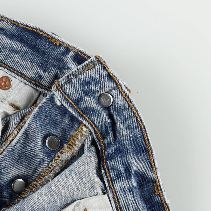 Levi's 501 Straight Leg Button-Fly Denim Pants, Men's, Size W33 cotton blue type Vintage Second Hand