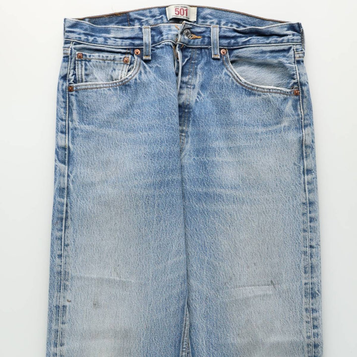 Levi's 501 Straight Leg Button-Fly Denim Pants, Men's, Size W33 cotton blue type Vintage Second Hand