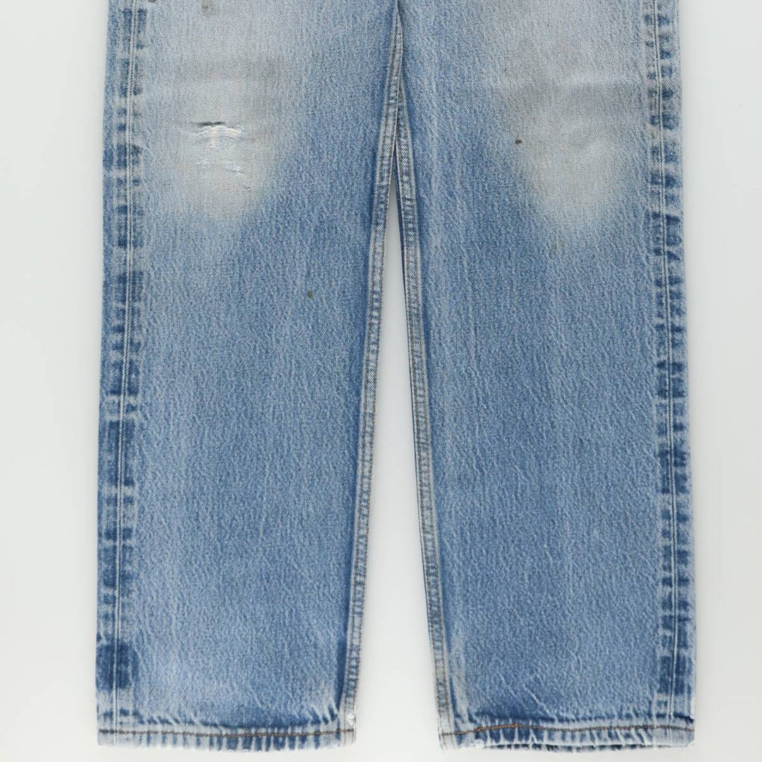 Levi's 501 Straight Leg Button-Fly Denim Pants, Men's, Size W33 cotton blue type Vintage Second Hand