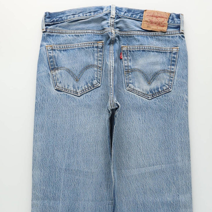 Levi's 501 Straight Leg Button-Fly Denim Pants, Men's, Size W33 cotton blue type Vintage Second Hand