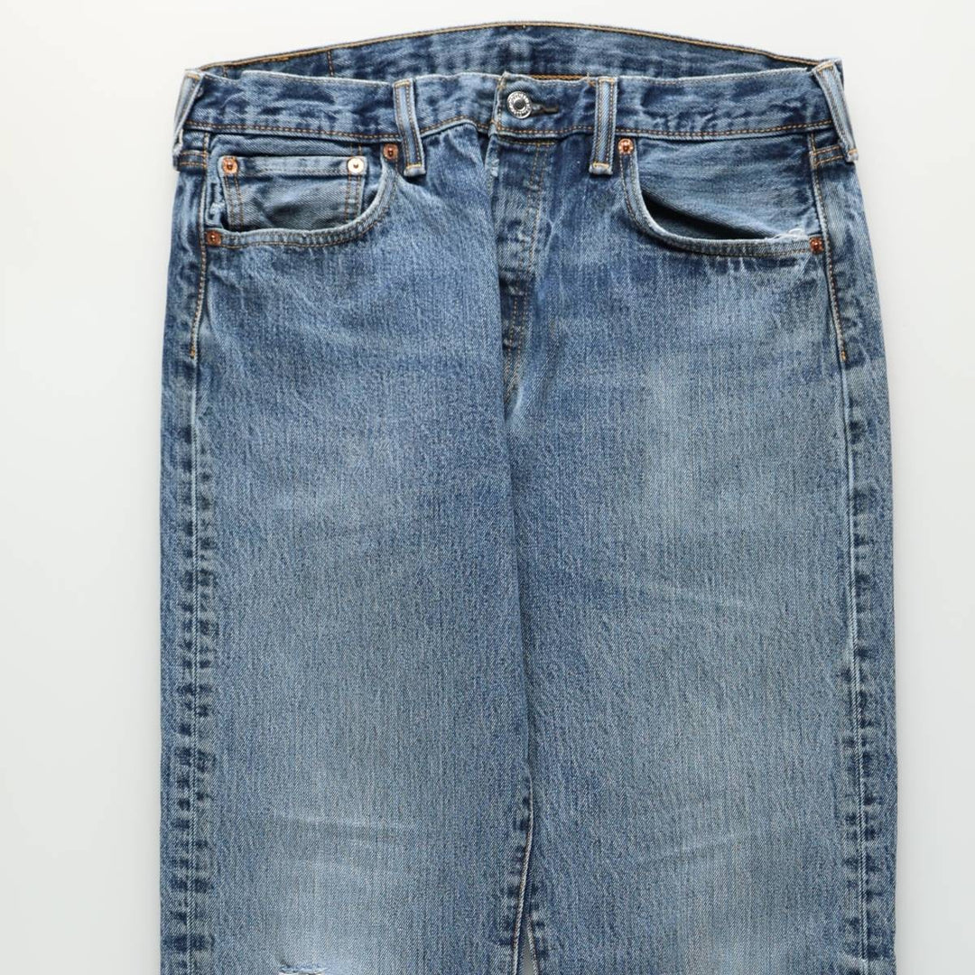 Levi's 501 straight denim pants for men, size W33 unclear blue type Vintage Second Hand