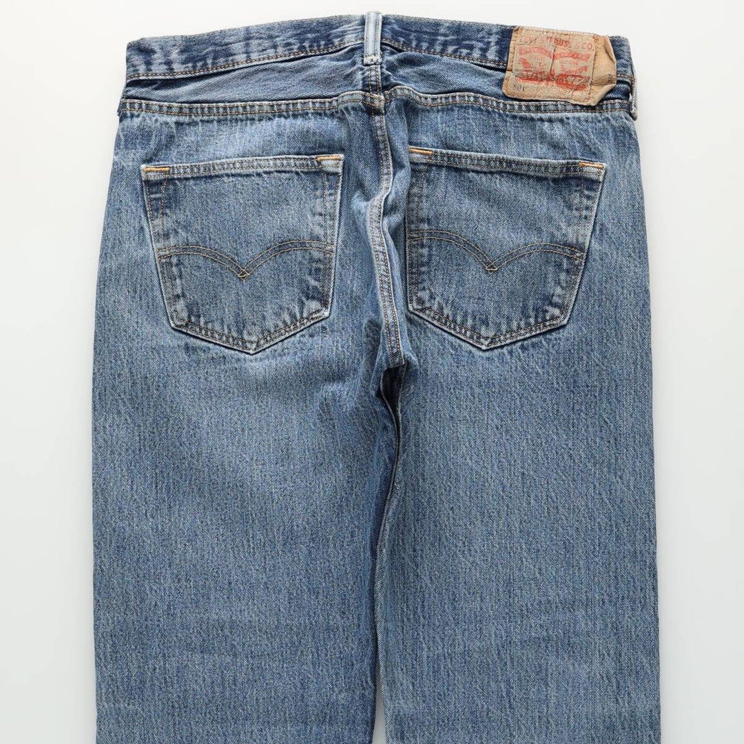 Levi's 501 straight denim pants for men, size W33 unclear blue type Vintage Second Hand