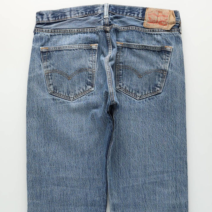 Levi's 501 straight denim pants for men, size W33 unclear blue type Vintage Second Hand