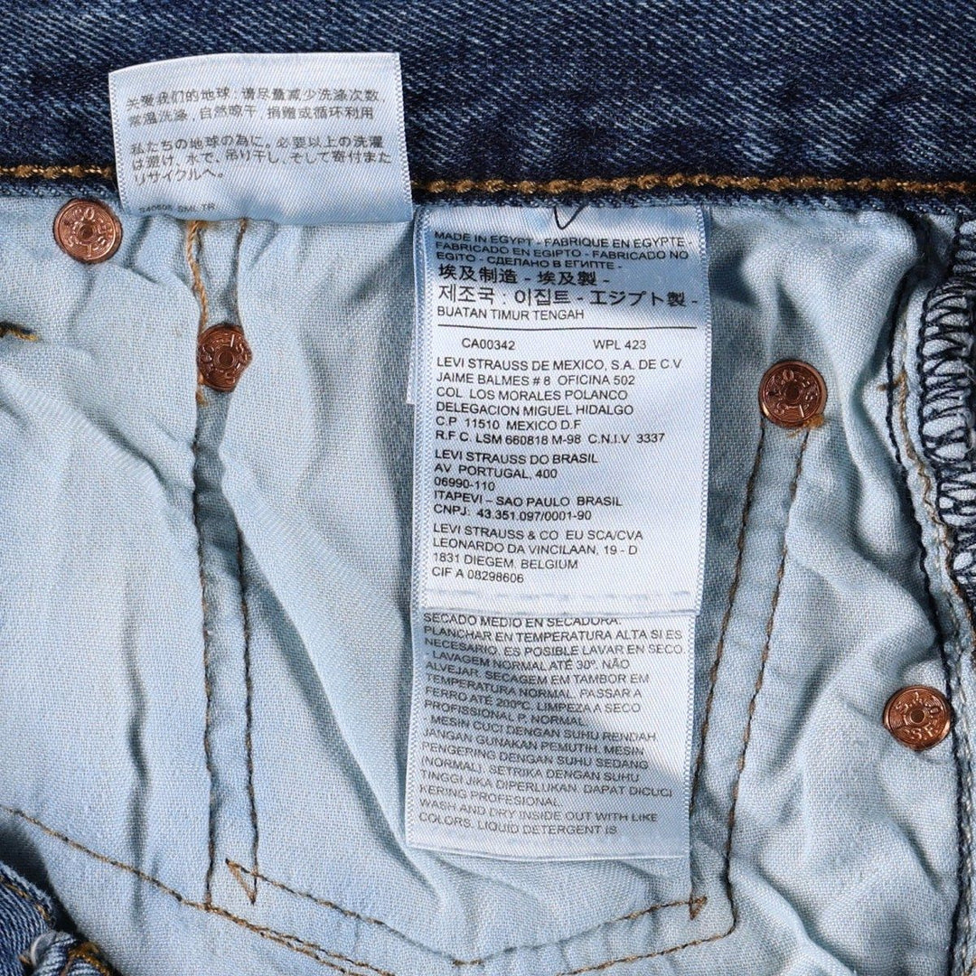 Levi's 501-0194 Straight Denim Pants, Men's W33 (approx.) cotton blue type Vintage Second Hand