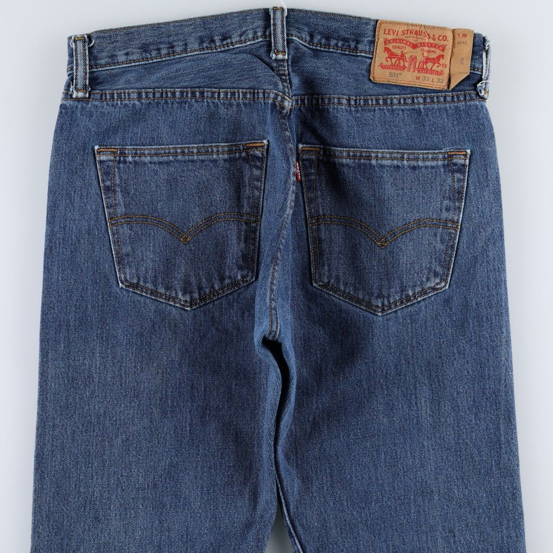 Levi's 501-0194 Straight Denim Pants, Men's W33 (approx.) cotton blue type Vintage Second Hand