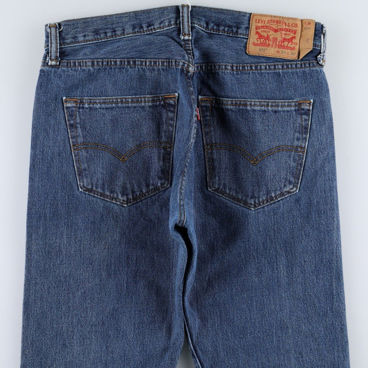 Levi's 501-0194 Straight Denim Pants, Men's W33 (approx.) cotton blue type Vintage Second Hand