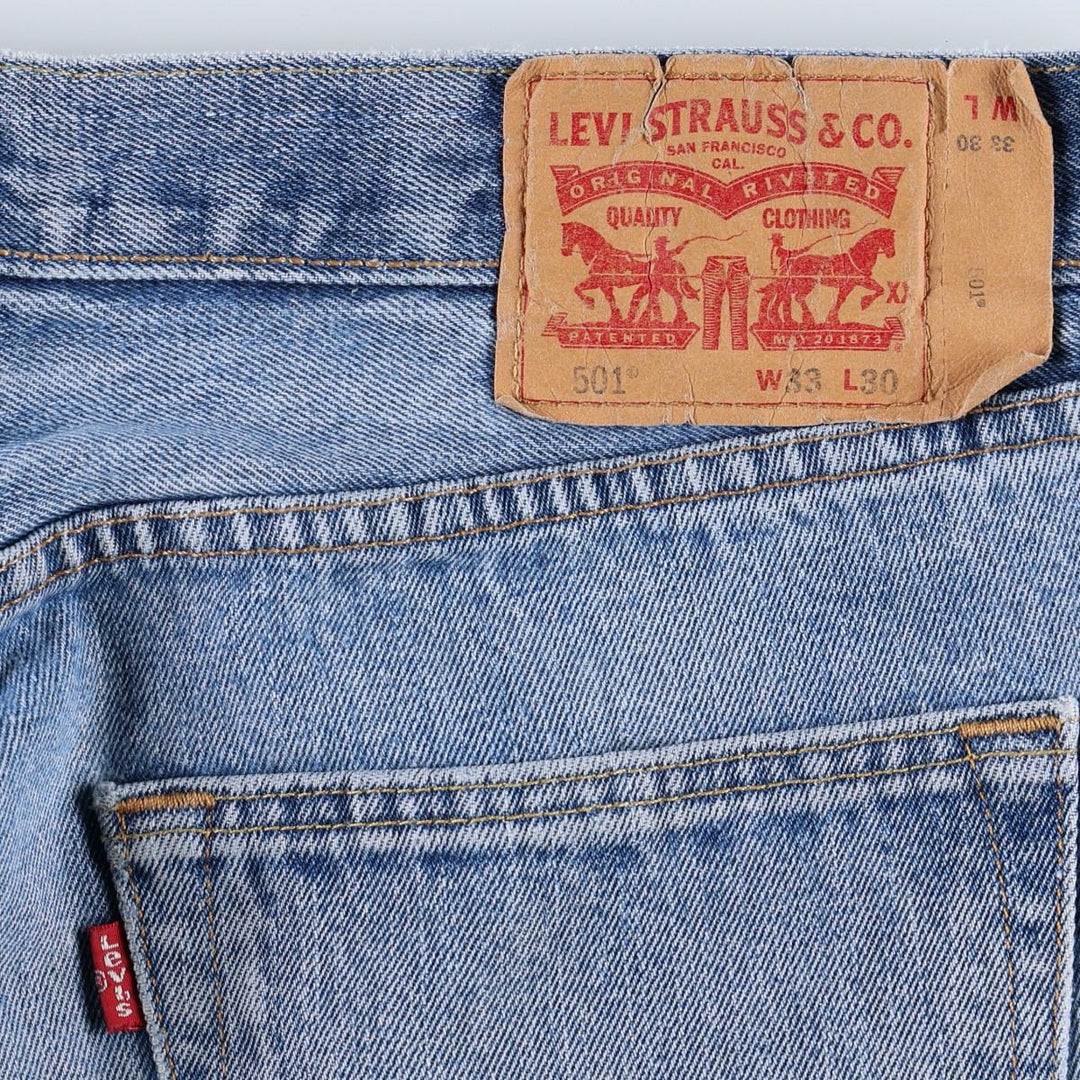 Levi's 501-0193 Men's Straight Denim Pants, Size W35 cotton blue type Vintage Second Hand