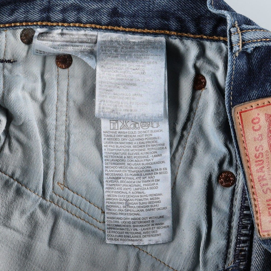 Levi's 501-1311 Straight Denim Pants, Men's Size W34 (approx.) cotton blue type Vintage Second Hand