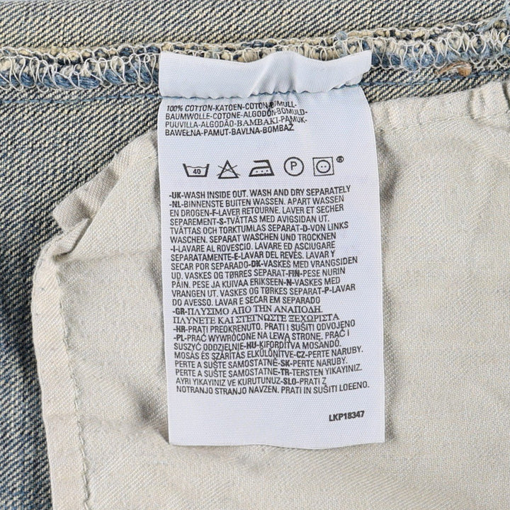 2000'S Levi's 501-0174 Euro Model Straight Denim Pants, Men's Size W34 (approx.) cotton blue type Vintage Second Hand