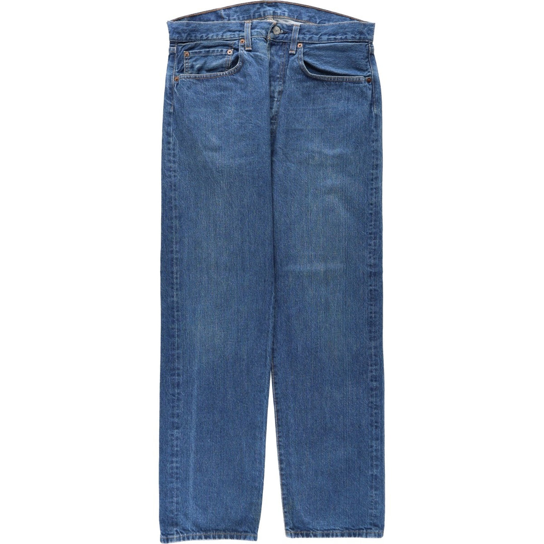 Levi's 501 straight denim pants for men, size W34 cotton blue type Vintage Second Hand