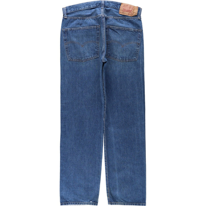 Levi's 501 straight denim pants for men, size W34 cotton blue type Vintage Second Hand