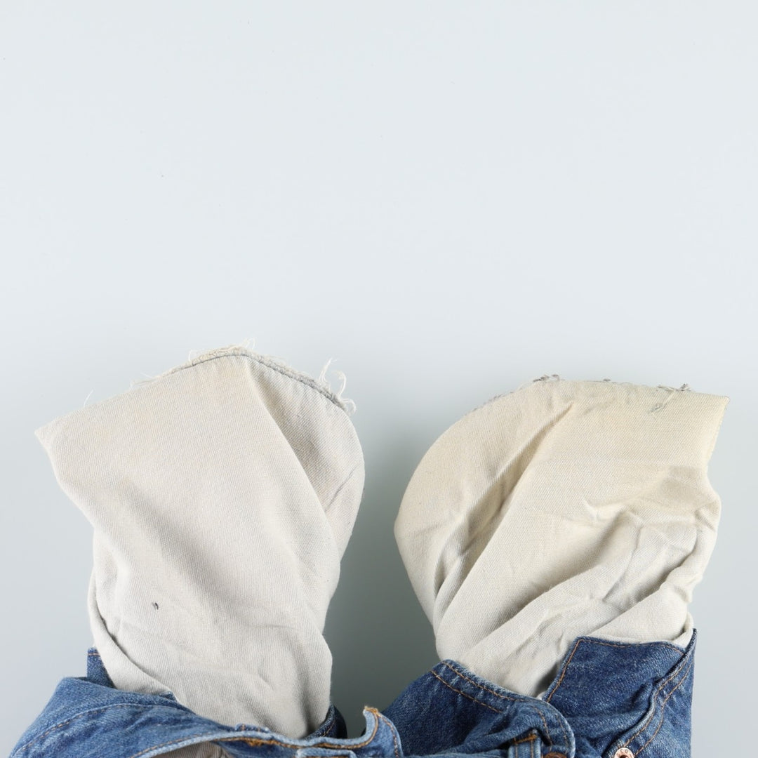 Levi's 501 straight denim pants for men, size W34 cotton blue type Vintage Second Hand
