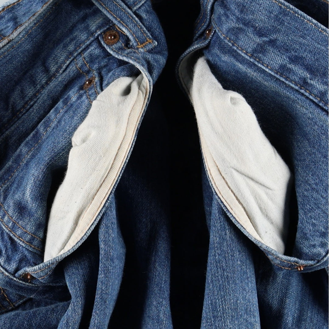 Levi's 501 straight denim pants for men, size W34 cotton blue type Vintage Second Hand