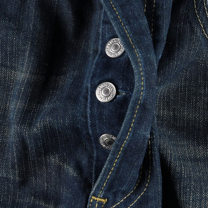 2000'S Levi's 501 Straight Leg Button-Fly Straight Denim Pants, Men's Size W34 (approx.) cotton Navy blue Vintage Second Hand