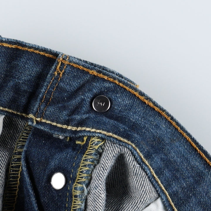 2000'S Levi's 501 Straight Leg Button-Fly Straight Denim Pants, Men's Size W34 (approx.) cotton Navy blue Vintage Second Hand