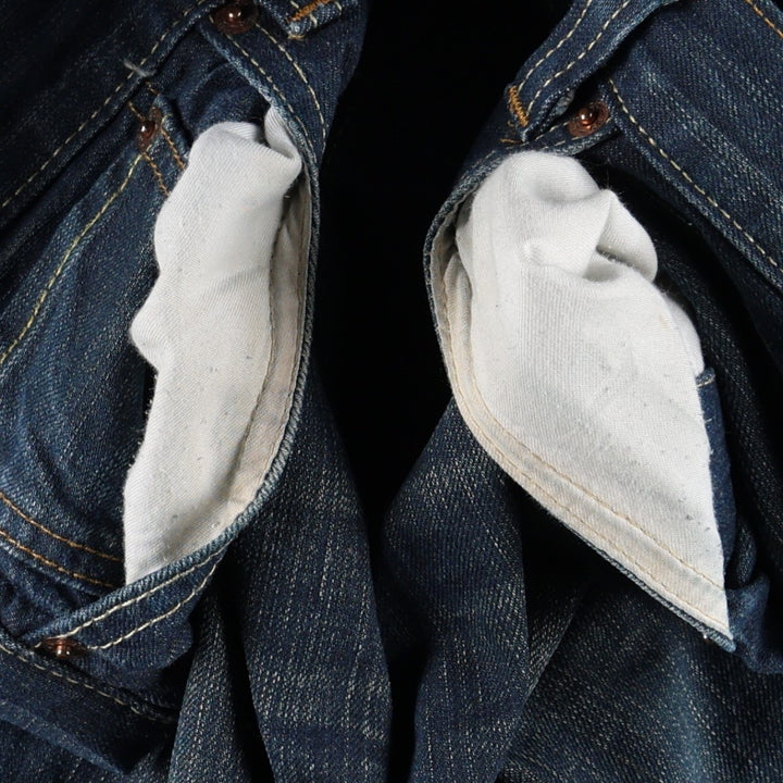 2000'S Levi's 501 Straight Leg Button-Fly Straight Denim Pants, Men's Size W34 (approx.) cotton Navy blue Vintage Second Hand