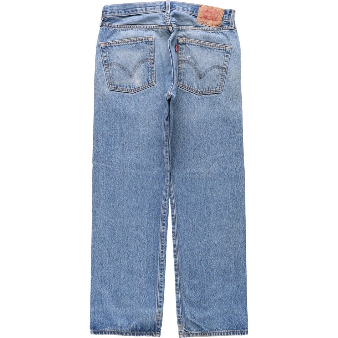 Levi's 501XX Straight Denim Pants, Men's Size W33 (approx.) cotton blue type Vintage Second Hand