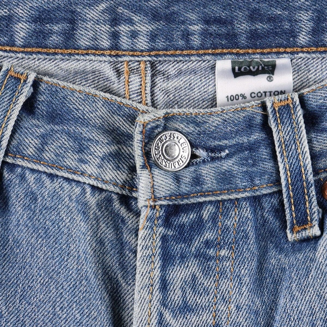 Levi's 501XX Straight Denim Pants, Men's Size W33 (approx.) cotton blue type Vintage Second Hand