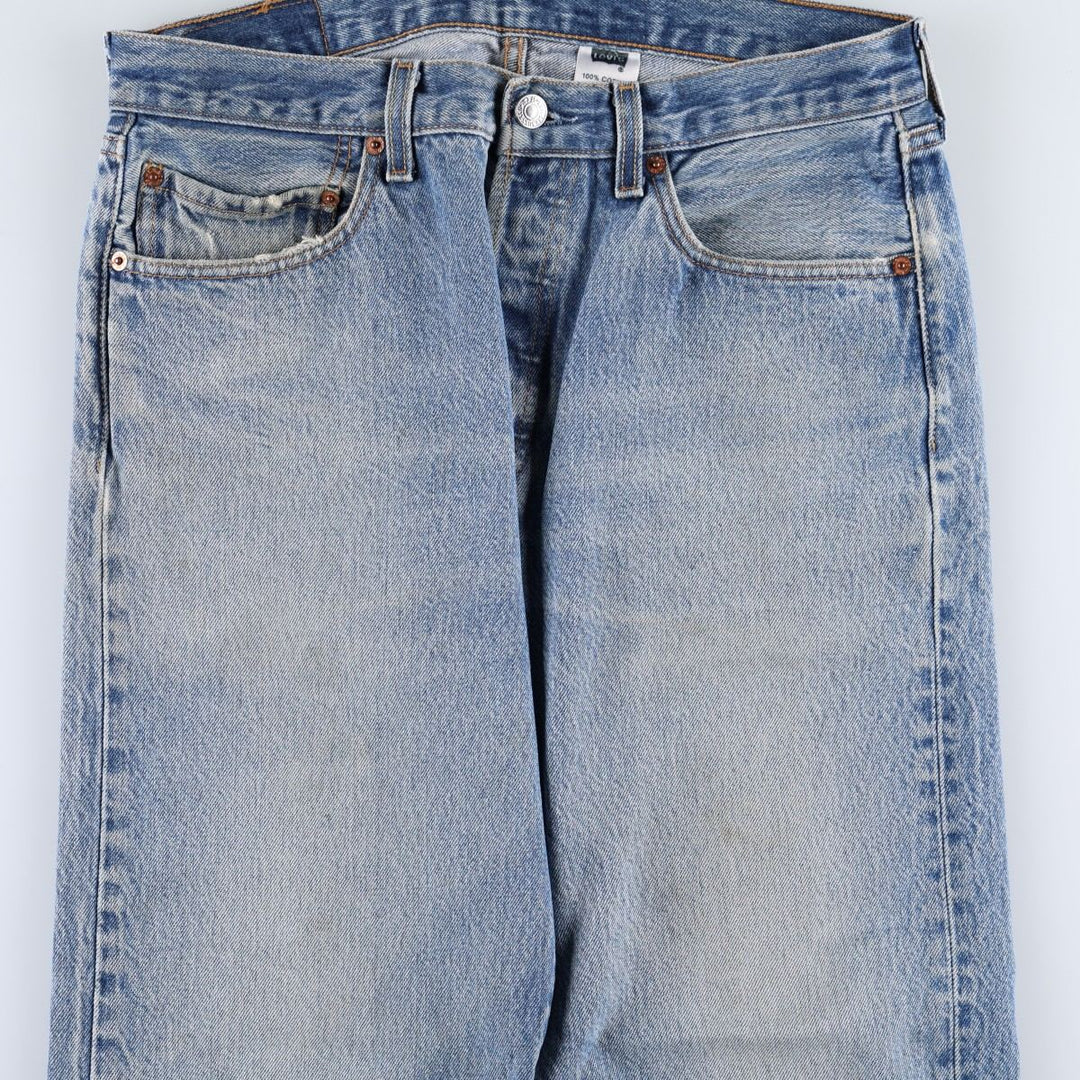 Levi's 501XX Straight Denim Pants, Men's Size W33 (approx.) cotton blue type Vintage Second Hand