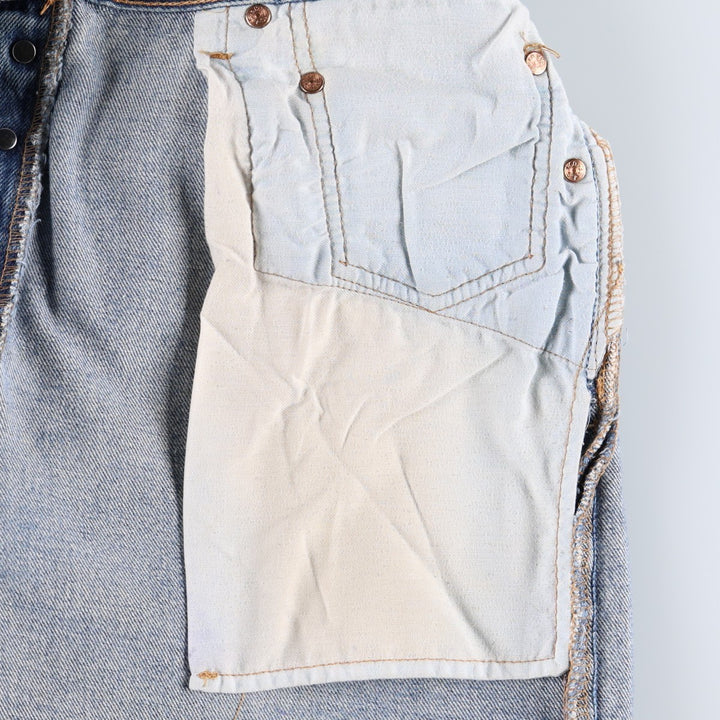 Levi's 501XX Straight Denim Pants, Men's Size W33 (approx.) cotton blue type Vintage Second Hand