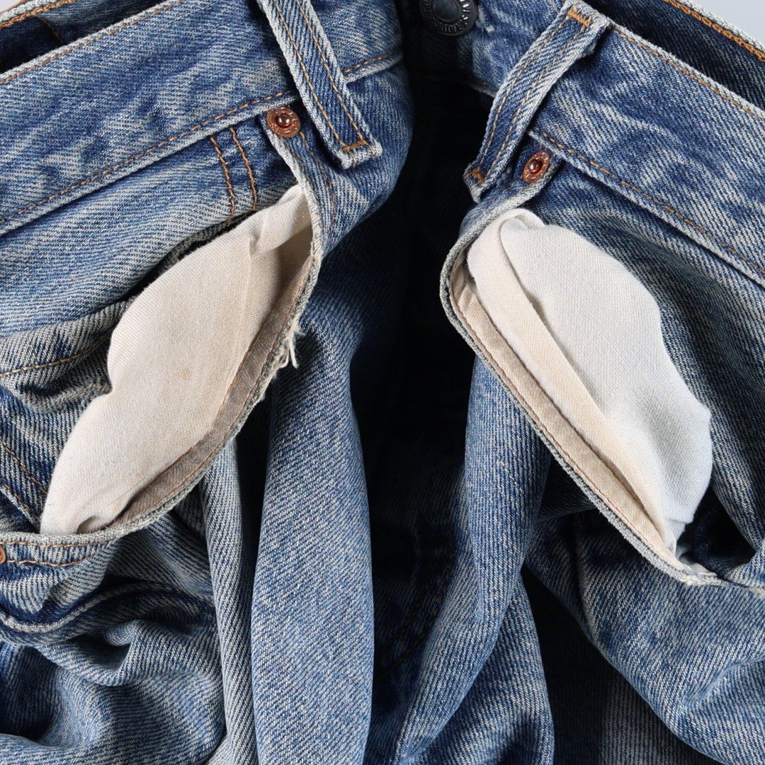 Levi's 501XX Straight Denim Pants, Men's Size W33 (approx.) cotton blue type Vintage Second Hand