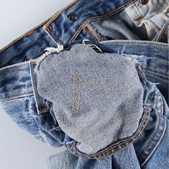 Levi's 501XX Straight Denim Pants, Men's Size W33 (approx.) cotton blue type Vintage Second Hand