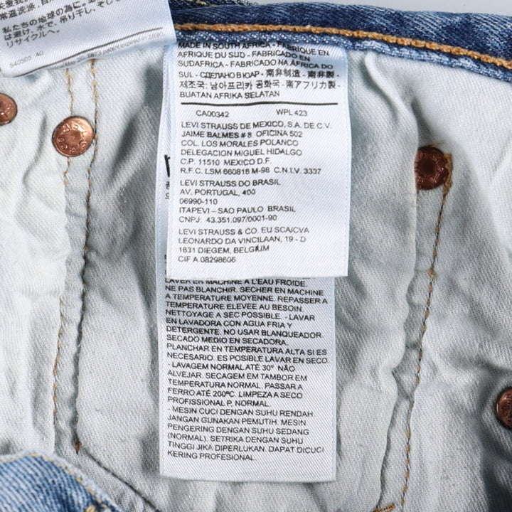 Levi's 501 CT Straight Denim Pants, Men's Size W33 (approx.) cotton blue type Vintage Second Hand