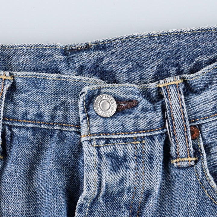 Levi's 501 CT Straight Denim Pants, Men's Size W33 (approx.) cotton blue type Vintage Second Hand
