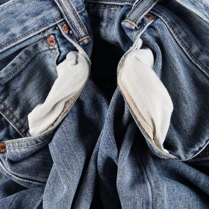 Levi's 501 CT Straight Denim Pants, Men's Size W33 (approx.) cotton blue type Vintage Second Hand