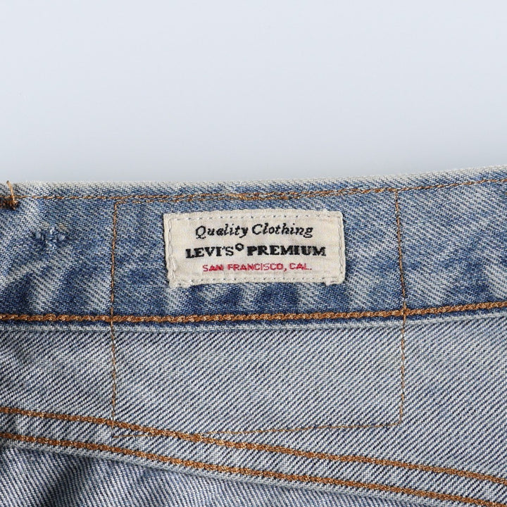 Levi's 501 Premium Straight Denim Pants, Men's Size W34 (approx.) cotton blue type Vintage Second Hand