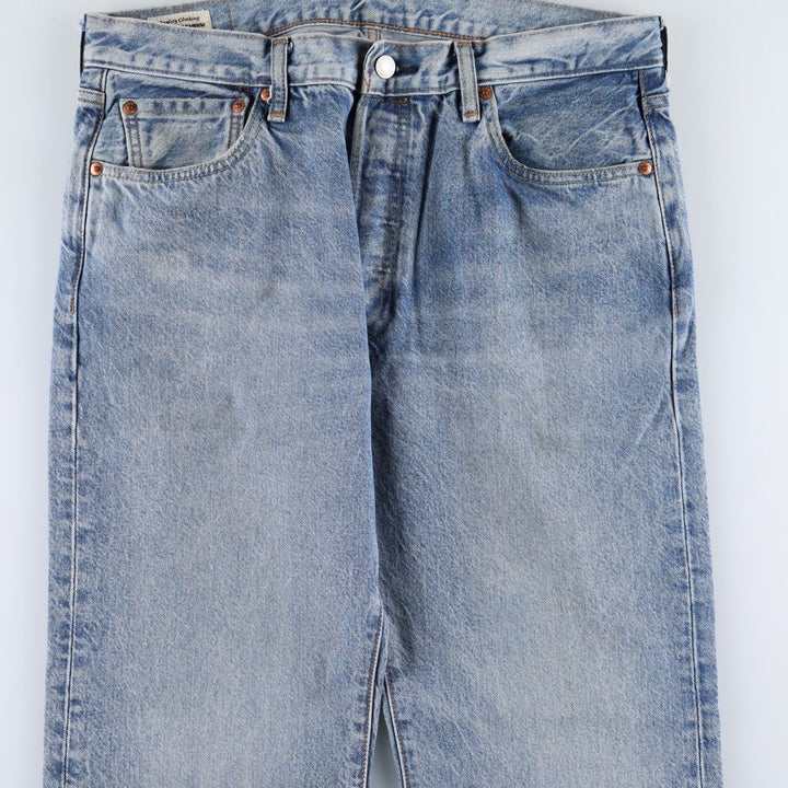Levi's 501 Premium Straight Denim Pants, Men's Size W34 (approx.) cotton blue type Vintage Second Hand