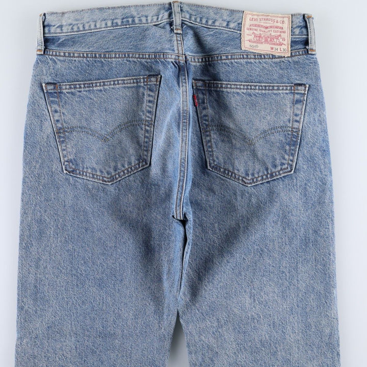 Levi's 501 Premium Straight Denim Pants, Men's Size W34 (approx.) cotton blue type Vintage Second Hand