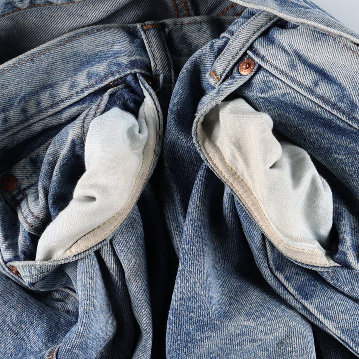 Levi's 501 Premium Straight Denim Pants, Men's Size W34 (approx.) cotton blue type Vintage Second Hand