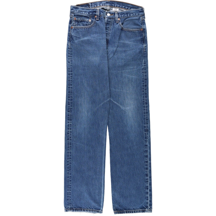 Levi's 501 straight denim pants for men, size W32 cotton blue type Vintage Second Hand