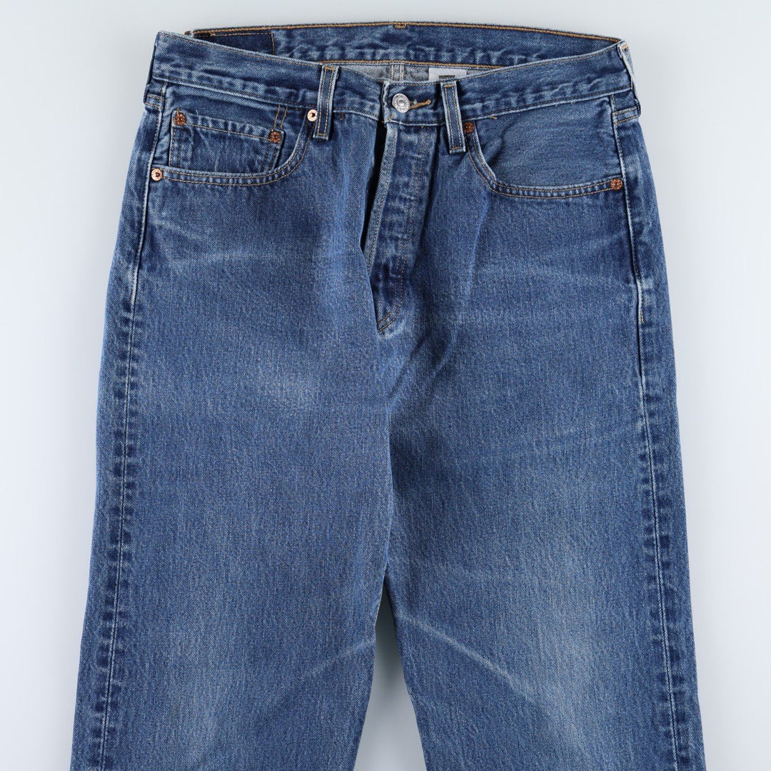 Levi's 501 straight denim pants for men, size W32 cotton blue type Vintage Second Hand