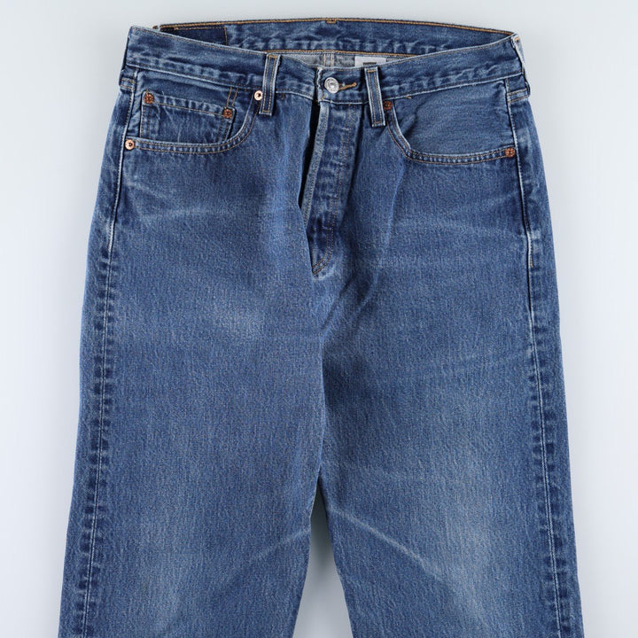 Levi's 501 straight denim pants for men, size W32 cotton blue type Vintage Second Hand