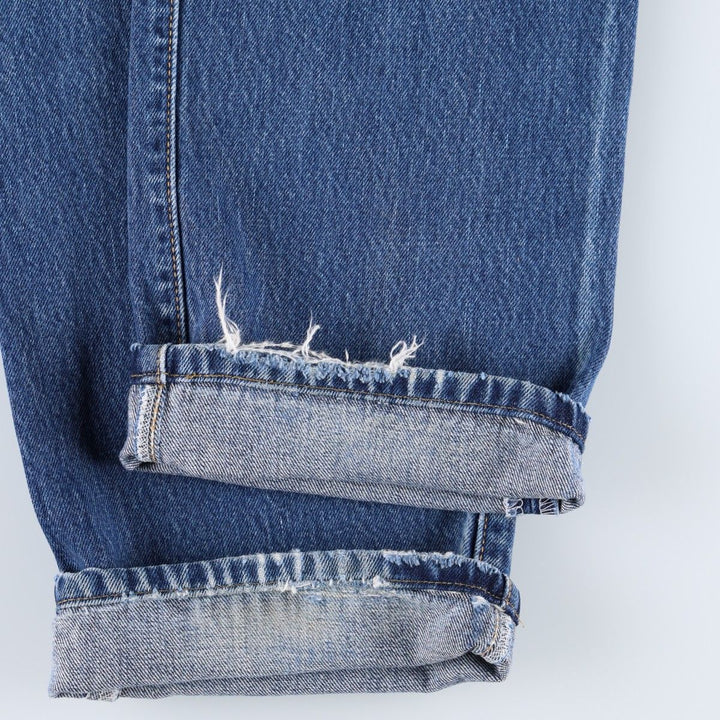Levi's 501 straight denim pants for men, size W32 cotton blue type Vintage Second Hand