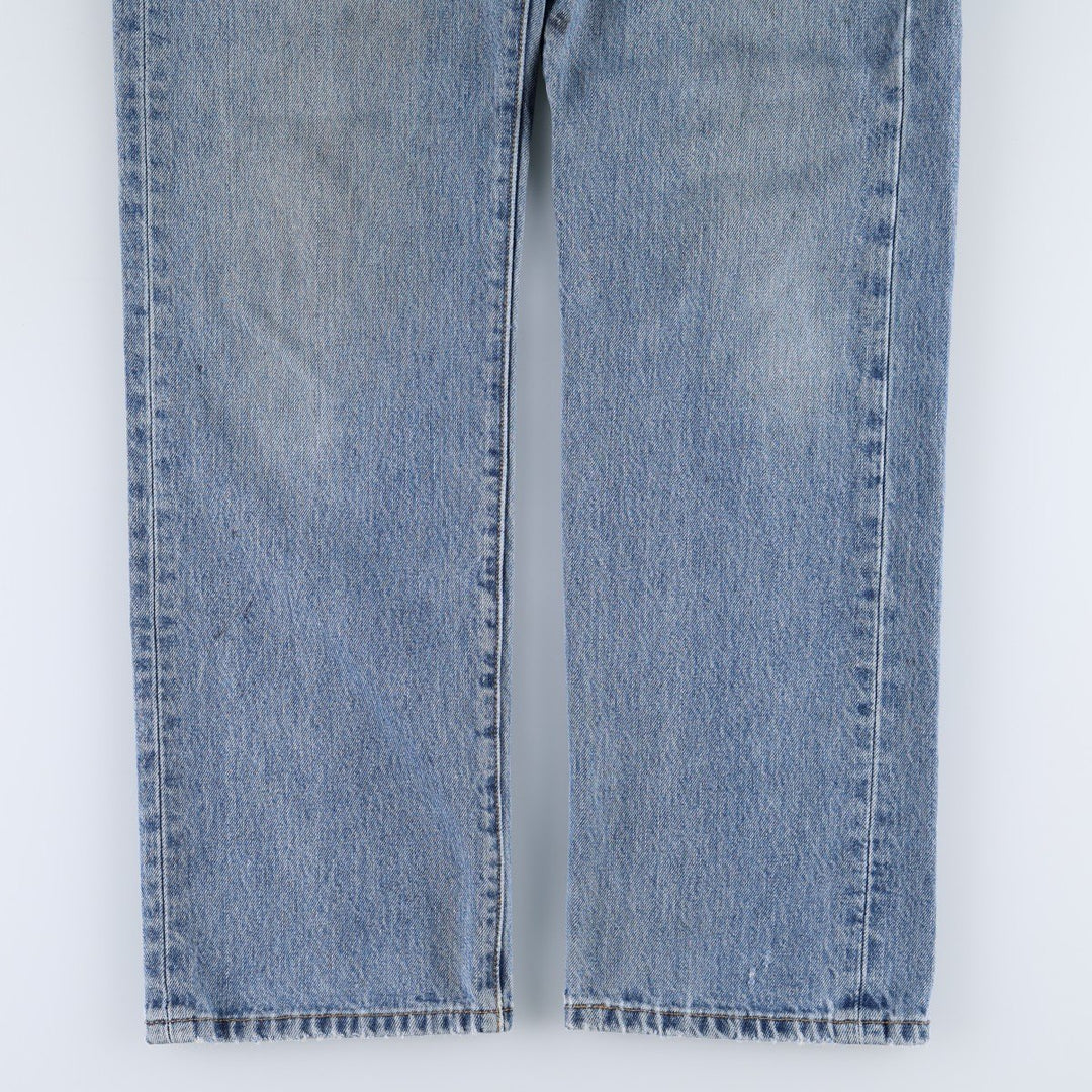 2000'S Levi's STRAIGHT LEG BUTTON-FLY straight denim pants, men's size W32 (approx.) cotton blue type Vintage Second Hand