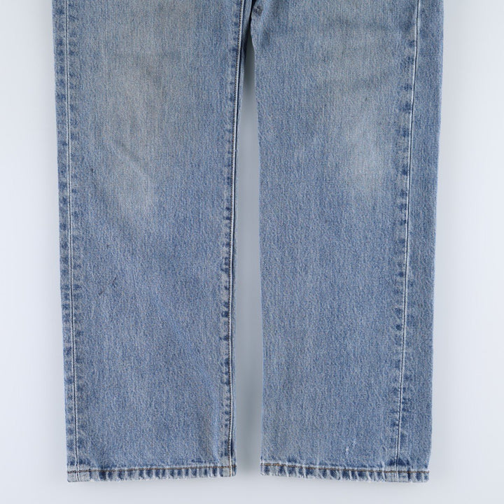 2000'S Levi's STRAIGHT LEG BUTTON-FLY straight denim pants, men's size W32 (approx.) cotton blue type Vintage Second Hand