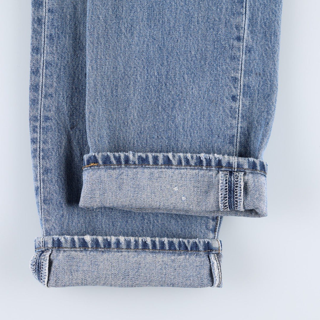 2000'S Levi's STRAIGHT LEG BUTTON-FLY straight denim pants, men's size W32 (approx.) cotton blue type Vintage Second Hand