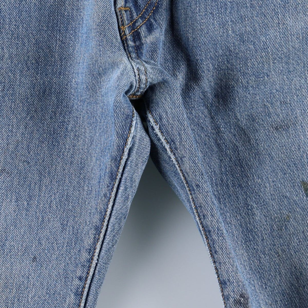 2000'S Levi's STRAIGHT LEG BUTTON-FLY straight denim pants, men's size W32 (approx.) cotton blue type Vintage Second Hand