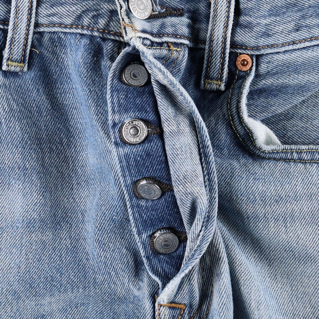 Levi's 501 straight denim pants for men, size W34 cotton blue type Vintage Second Hand