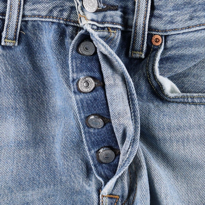 Levi's 501 straight denim pants for men, size W34 cotton blue type Vintage Second Hand