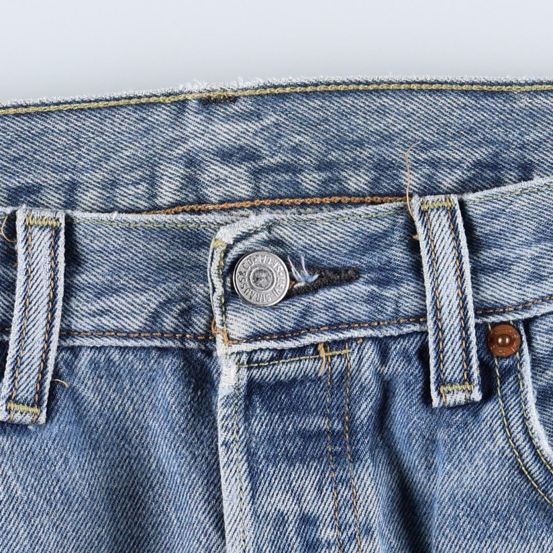 Levi's 501 straight denim pants for men, size W34 cotton blue type Vintage Second Hand