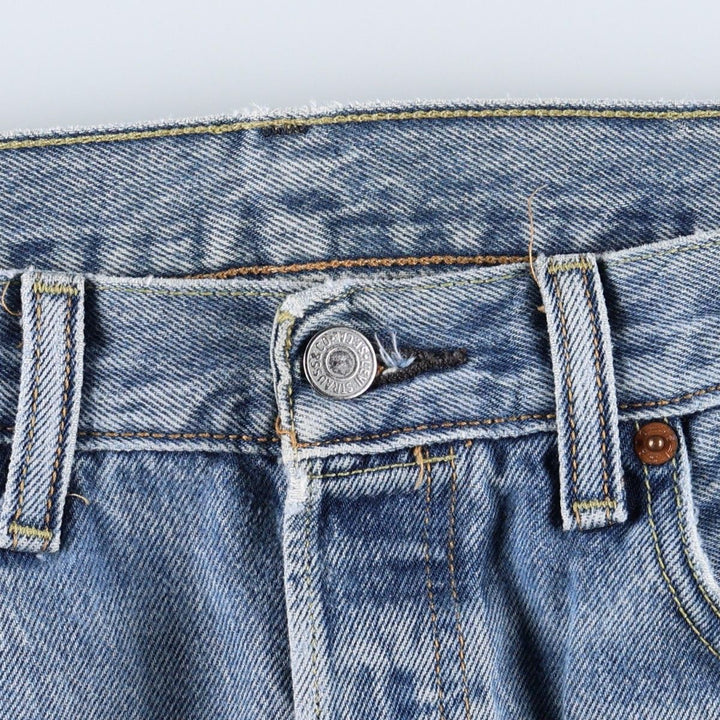 Levi's 501 straight denim pants for men, size W34 cotton blue type Vintage Second Hand